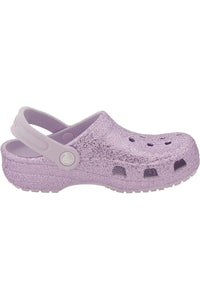 Crocs Childrens/Kids Classic Glitter Slip On Clog (Purple)