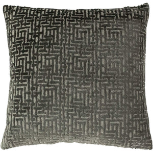 Paoletti Delphi Cushion Cover (Gray) (One Size)