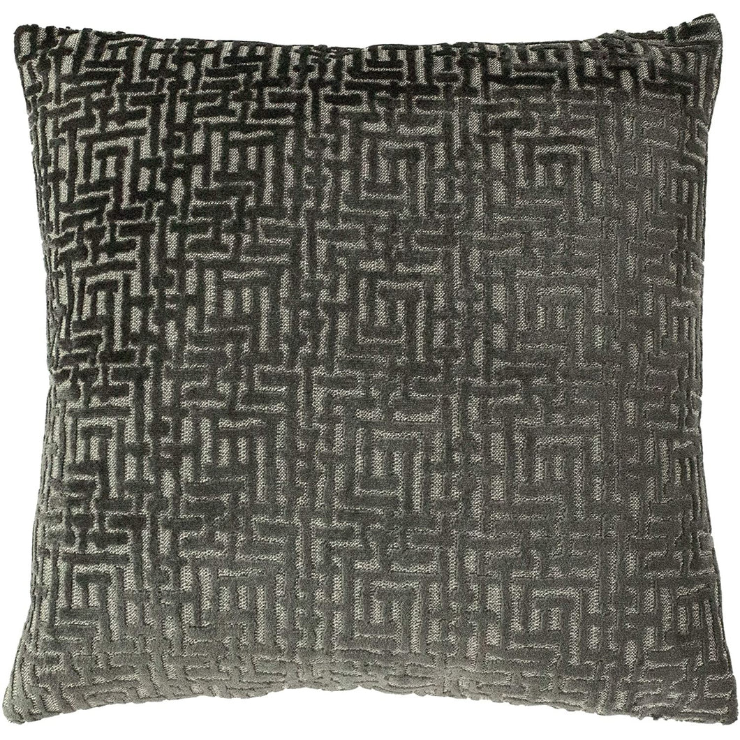 Paoletti Delphi Cushion Cover (Gray) (One Size)
