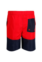 Load image into Gallery viewer, Childrens/Boys Shaul II Swim Shorts - Pepper/Navy
