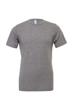 Load image into Gallery viewer, Canvas Mens Triblend Crew Neck Plain Short Sleeve T-Shirt (Grey Triblend)