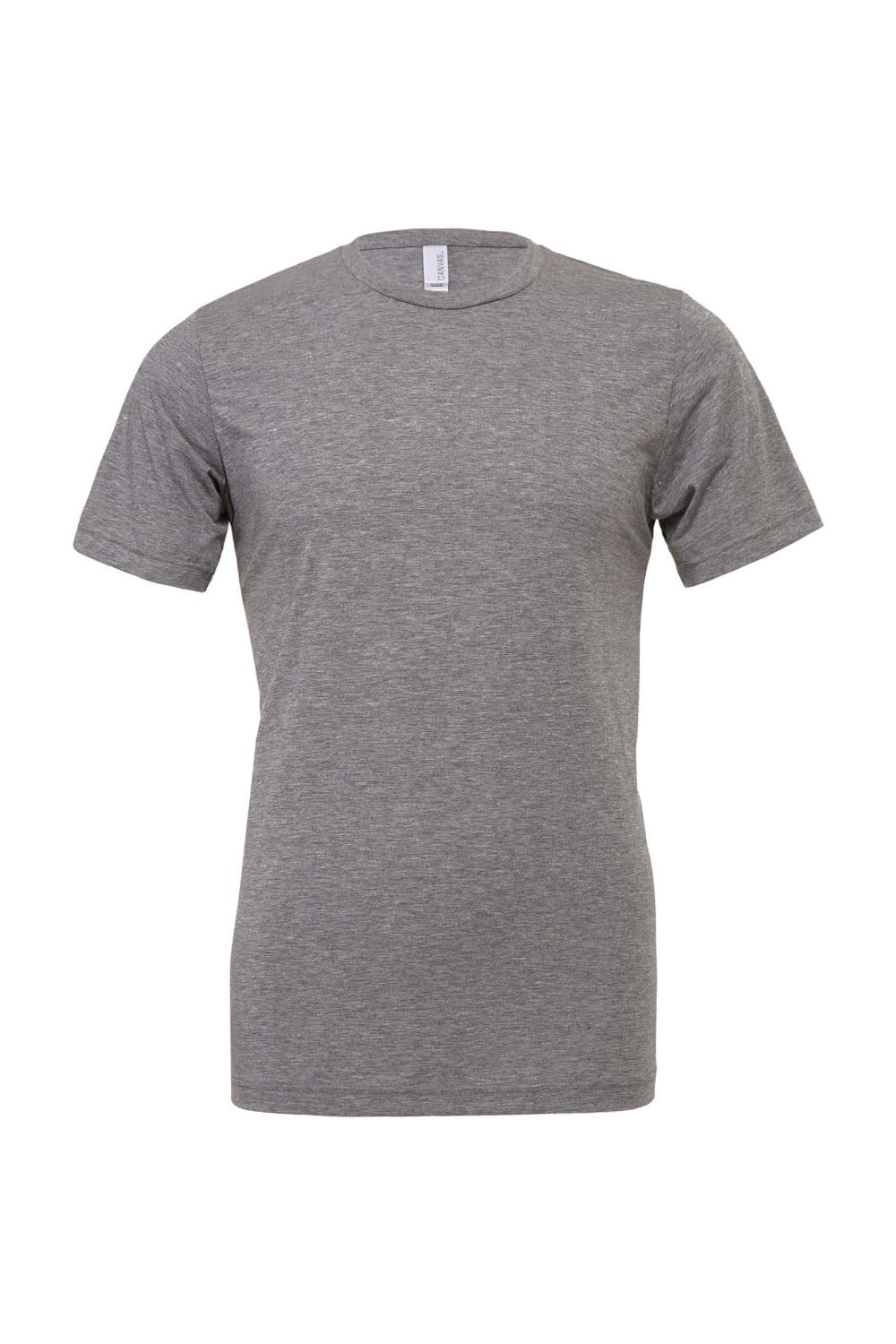 Canvas Mens Triblend Crew Neck Plain Short Sleeve T-Shirt (Grey Triblend)