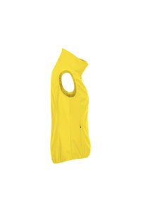 Womens/Ladies Plain Softshell Vest - Lemon