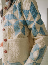 Load image into Gallery viewer, Faded Eight Pointed Star Quilted Chore Jacket