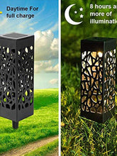 Load image into Gallery viewer, 12 Pks Garden Lawn Backyard Patio Solar Led Light Pathway Leaf Pattern - Warm Color