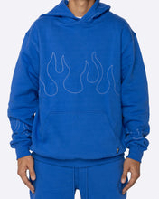 Load image into Gallery viewer, Hand Stitched Flame Hoodie