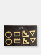 Load image into Gallery viewer, Brass Page Markers Set of 8 in Geometric