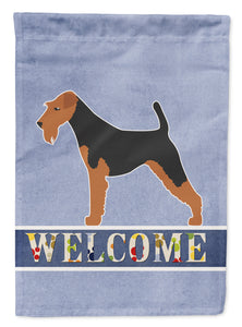 Welsh Terrier Welcome Garden Flag 2-Sided 2-Ply