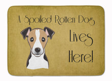 Load image into Gallery viewer, 19 in x 27 in Jack Russell Terrier Spoiled Dog Lives Here Machine Washable Memory Foam Mat
