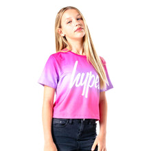 Load image into Gallery viewer, Hype Childrens/Kids Fade Crop Top (Pink/White)