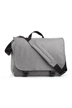 Load image into Gallery viewer, BagBase Two-tone Digital Messenger Bag (Up To 15.6inch Laptop Compartment) (Grey Marl) (One Size)