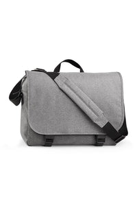 BagBase Two-tone Digital Messenger Bag (Up To 15.6inch Laptop Compartment) (Grey Marl) (One Size)