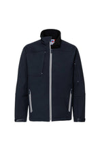 Load image into Gallery viewer, Russell Mens Bionic Softshell Jacket (French Navy)