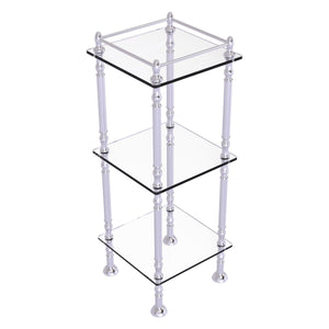 Allied Brass Three Tier Etagere with 14 Inch x 14 Inch Shelves