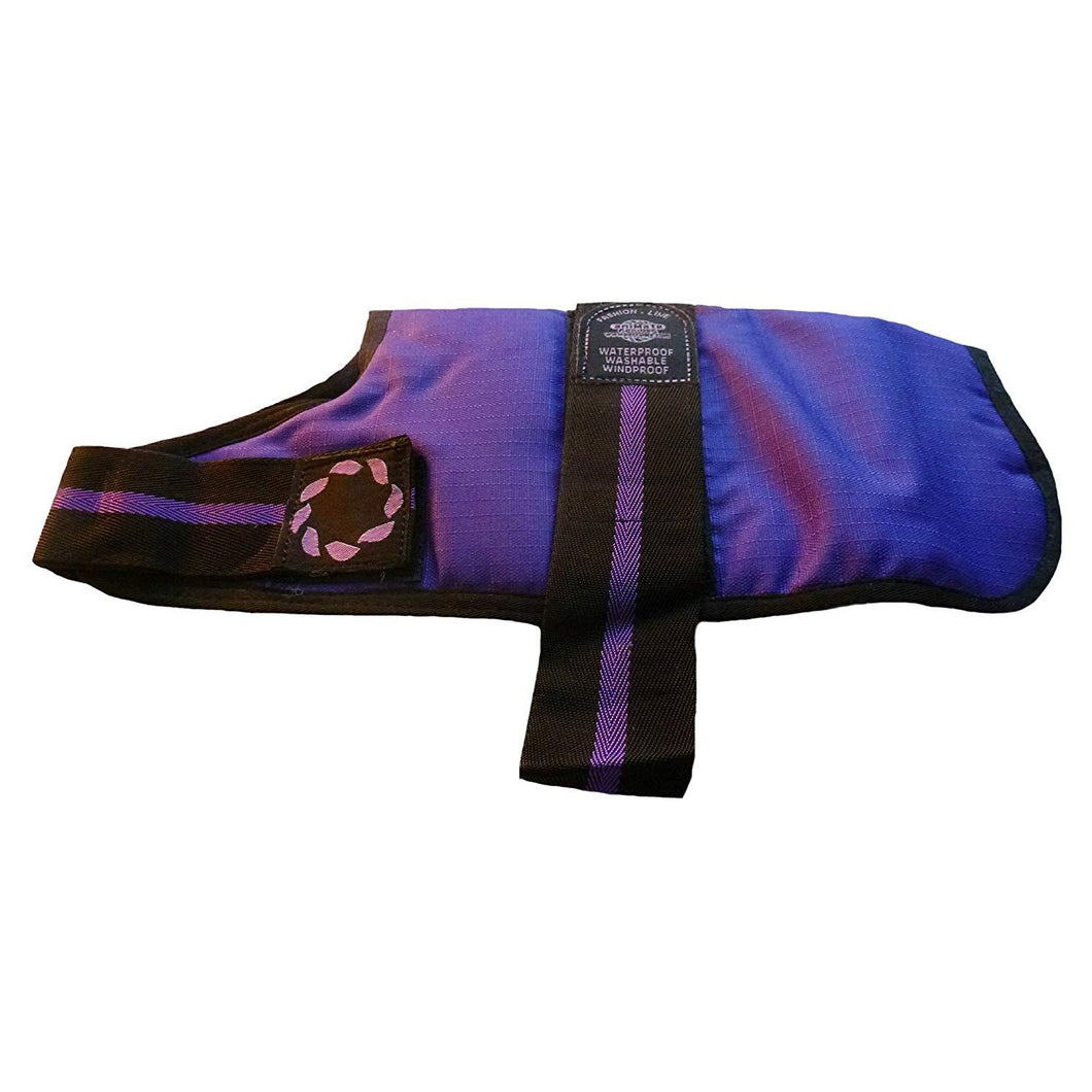 Outhwaites Waterproof Padded Dog Coat (Purple) (10in)