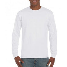 Load image into Gallery viewer, Gildan Mens Hammer Heavyweight Long Sleeve T-Shirt (White)