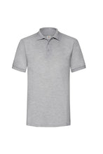 Load image into Gallery viewer, Fruit Of The Loom Mens 65/35 Heavyweight Pique Short Sleeve Polo Shirt (Heather Grey)