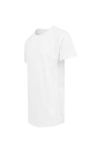 Load image into Gallery viewer, Mens Shaped Long Short Sleeve T-Shirt - White