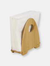 Load image into Gallery viewer, Michael Graves Design Triangle Freestanding Upright Bamboo Napkin Holder, Natural