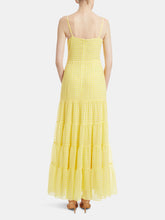 Load image into Gallery viewer, Yellow Tie Tiered Maxi Dress