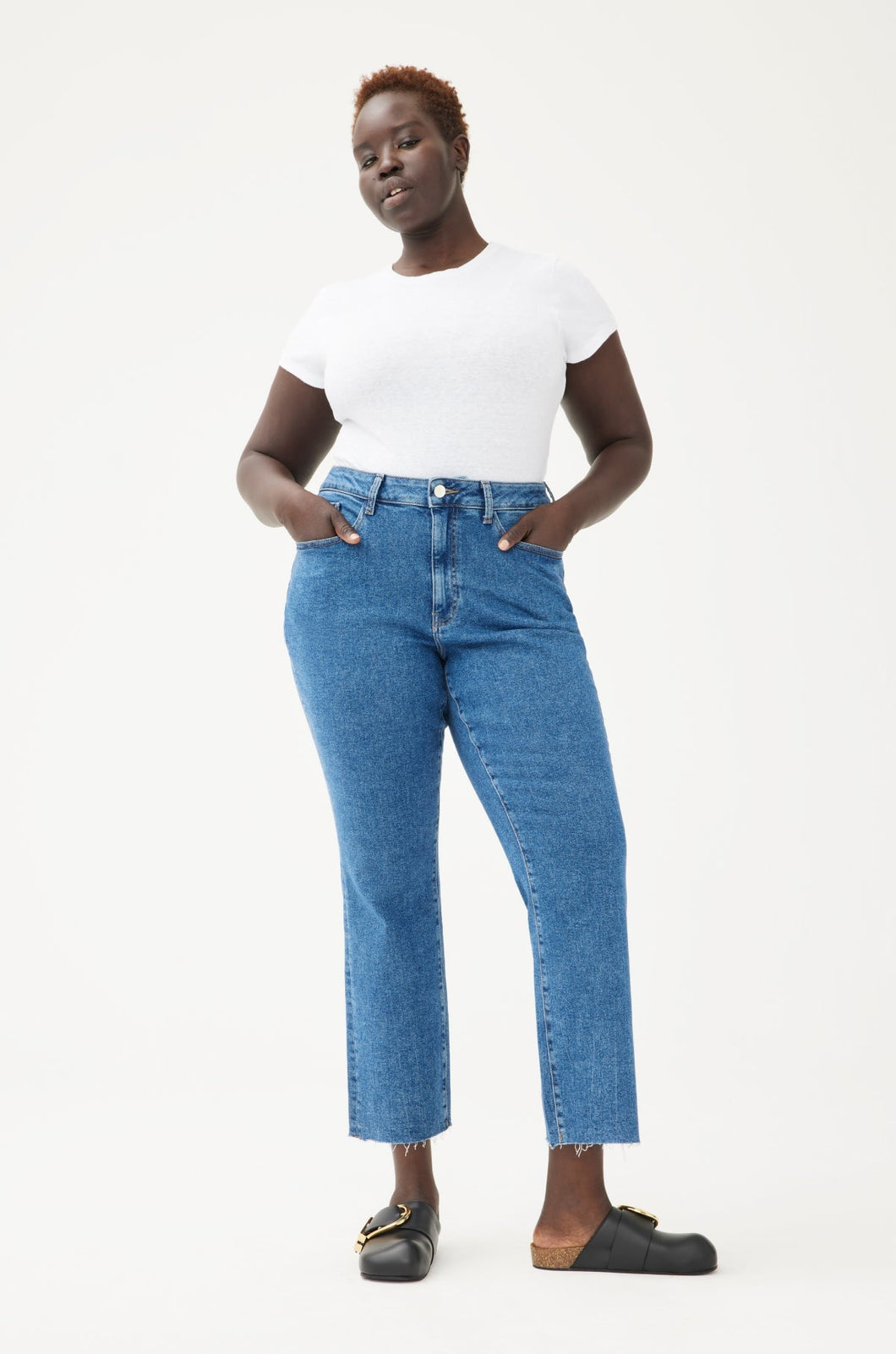 Ase Plus - High Rise Straight Jean - Pacific