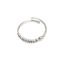 Load image into Gallery viewer, Twisted Screw Sterling Silver Ring
