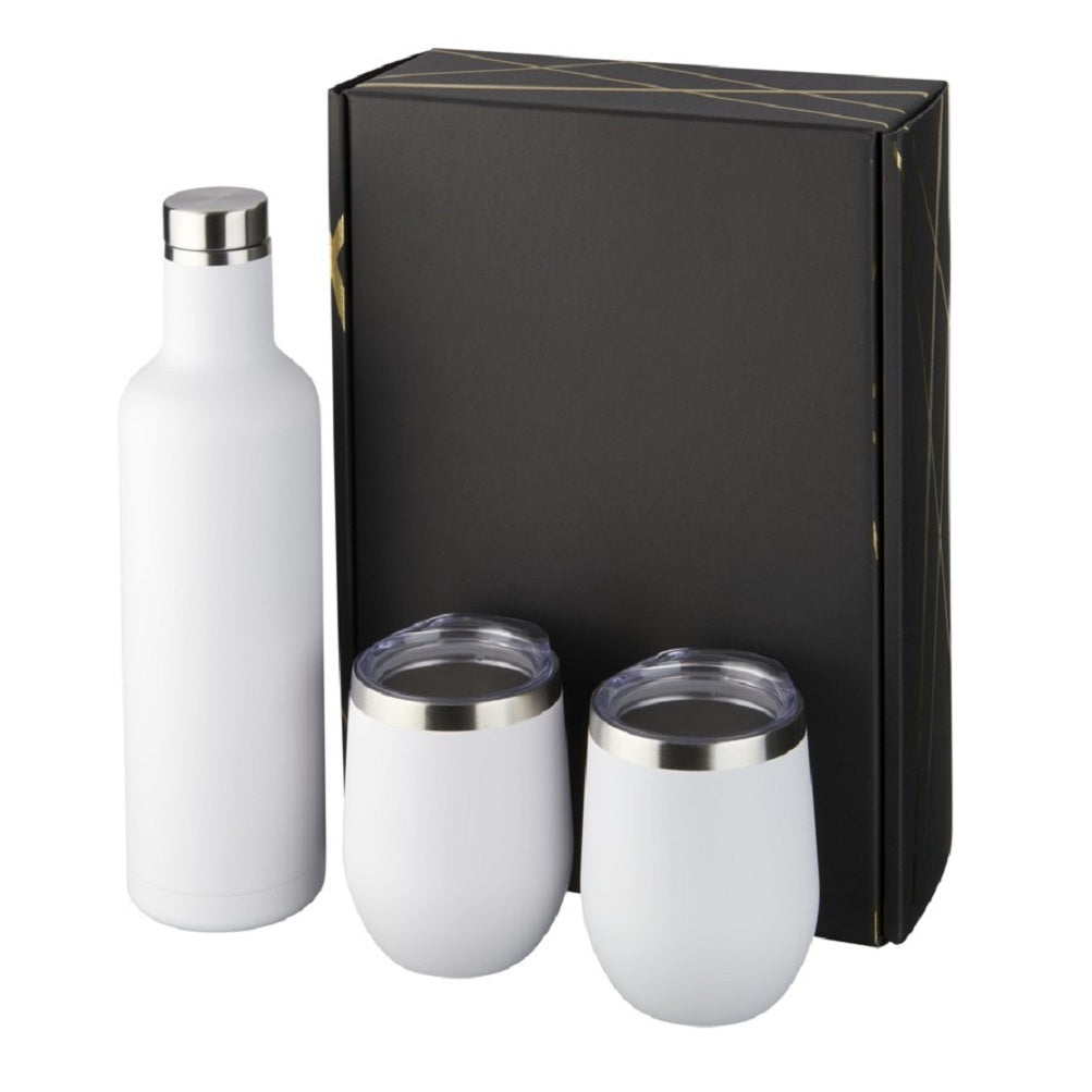 Avenue Pinto and Corzo Insulated Copper Vacuum Cups Gift Set (White) (One Size)