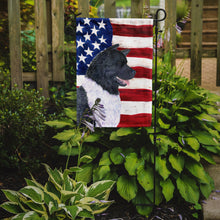 Load image into Gallery viewer, 11 x 15 1/2 in. Polyester USA American Flag with Akita Garden Flag 2-Sided 2-Ply