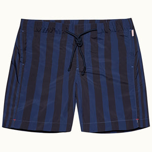 Bulldog Drawcord Mix Stripe Swim Shorts