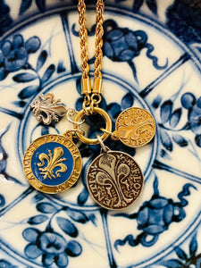 Florence Enamel Medallion Necklace