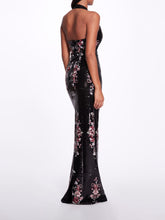 Load image into Gallery viewer, Metallic Mermaid Gown - Black