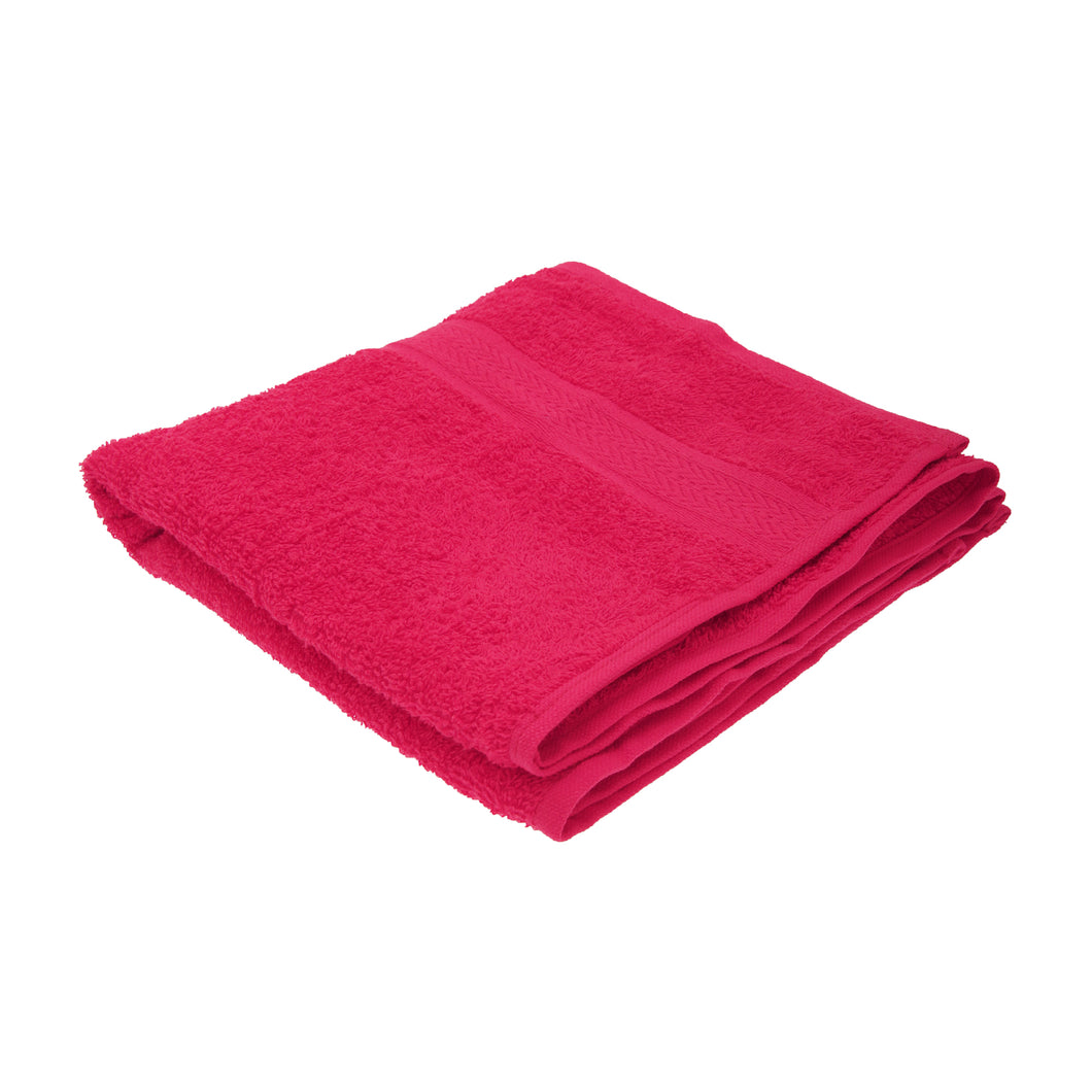 Jassz Plain Towel (Pack of 2) (Fuchsia) (One Size)