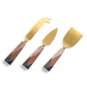 Galicia Marble Cheese Knives
