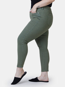 Mid Rise Jegging - Pine