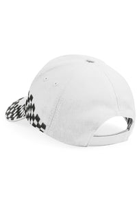 Beechfield Unisex Grand Prix Baseball Cap (White)