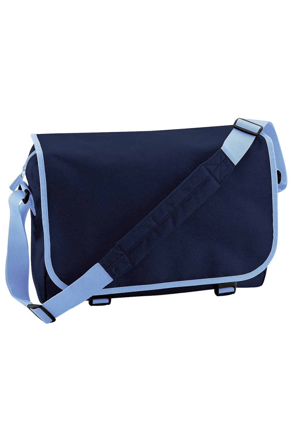 Bagbase Adjustable Messenger Bag (11 Liters) (French Navy/Sky Blue) (One Size)