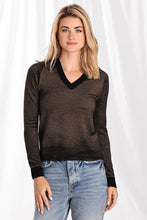 Load image into Gallery viewer, Athena Textured V Neck Sweater