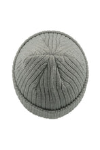 Load image into Gallery viewer, Unisex Docker Short Beanie With Turn Up - Gray Melange