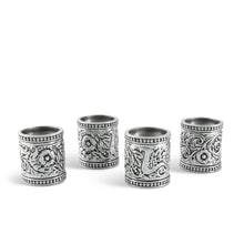 Load image into Gallery viewer, Concho Pattern Napkin Rings Set of 4
