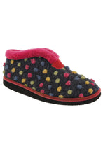 Load image into Gallery viewer, Womens/Ladies Tilly Lightweight Thermal Lined Bootee Slippers - Fuchsia/Multi
