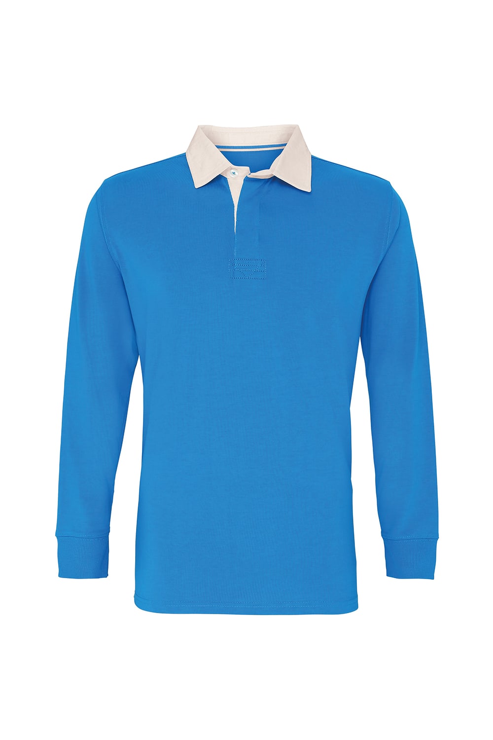 Asquith & Fox Mens Classic Fit Long Sleeve Vintage Rugby Shirt (Sapphire)