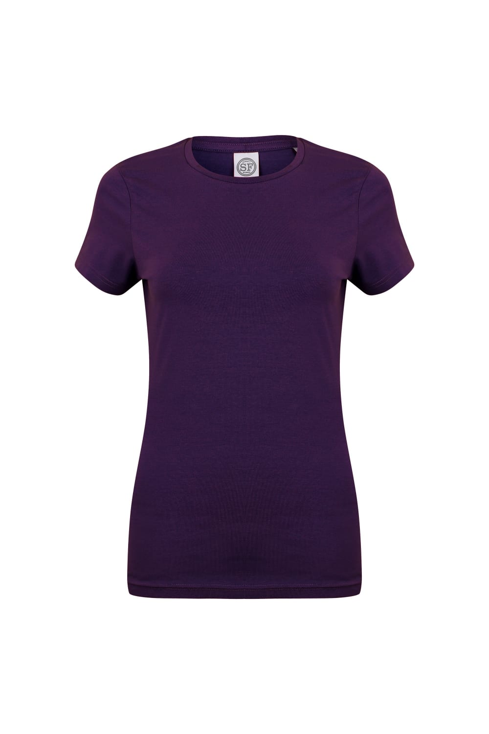 Skinni Fit Womens/Ladies Feel Good Stretch Short Sleeve T-Shirt (Deep Purple)