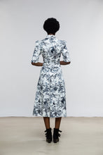 Load image into Gallery viewer, Esther Dress / Milk + Black Toile Cotton