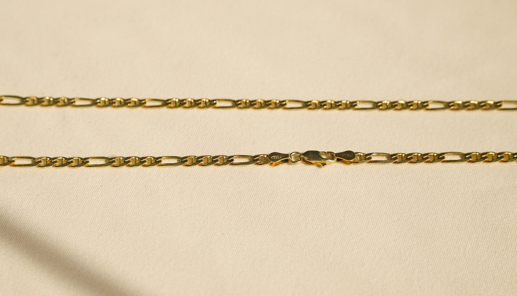 Gold Figaro Chain Necklace