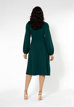 Load image into Gallery viewer, Blouson Sleeve Francesca Fit And Flare Midi Dress