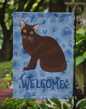 Load image into Gallery viewer, Burmese Cat Welcome Garden Flag 2-Sided 2-Ply