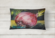Load image into Gallery viewer, 12 in x 16 in  Outdoor Throw Pillow Vegetables - Onion One-Yun Canvas Fabric Decorative Pillow