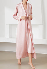 Load image into Gallery viewer, V Neck Slip Dress And Robe Set