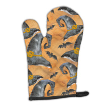 Load image into Gallery viewer, Watecolor Halloween Witches Hat Oven Mitt