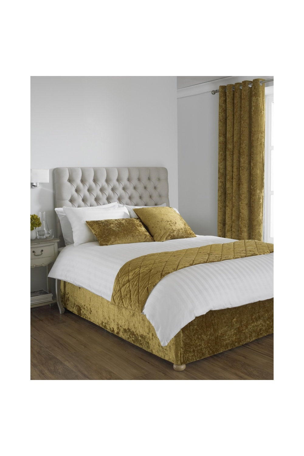 Riva Home Verona Bed Wrap (Ochre) (Full) (UK - Double)
